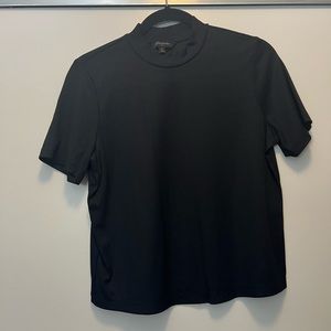 Banana republic cropped mock turtleneck ribbed top, size M